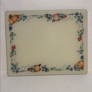 Corning Abundance Counter Saver Cutting Board Corningware Corelle Fruit